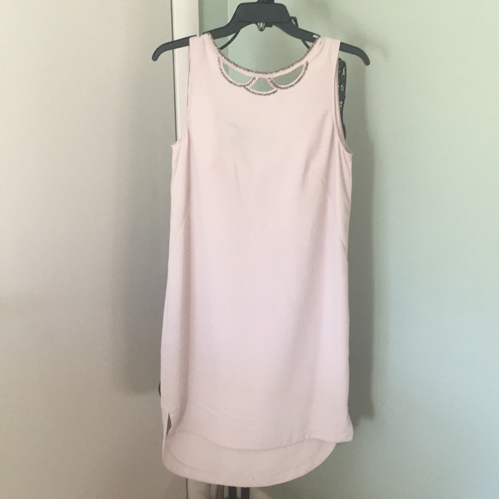 H&M nude beaded dress